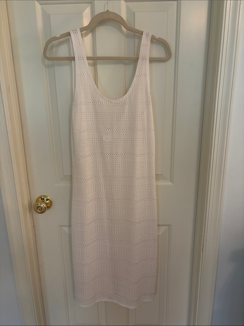 Like new! Shade & Shore Crochet Swim Cover Up Dress in Cream size S